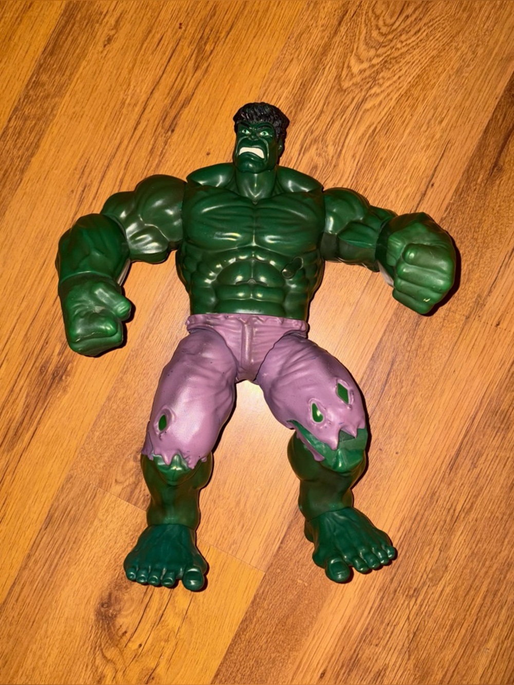 Marvel Green Hulk Action Figure with Purple Pants